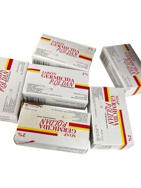 Pack of 6 Germicidal Soap - White Antimicrobial Bar (2%)